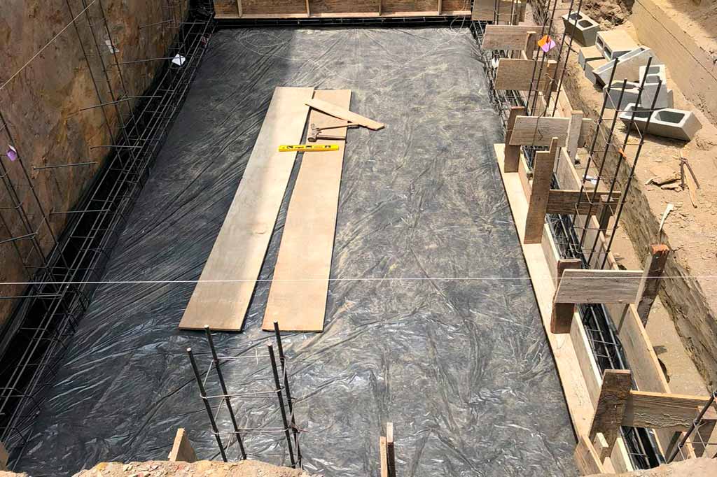Foto de uma área construção